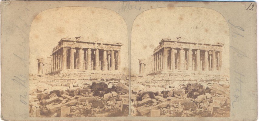 Parthenon view, Athens, Personal, 1880, Greece