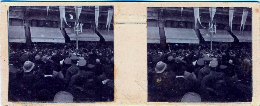 Russian troops arraving at Thessaloniki 5, Greece 30.06.1916