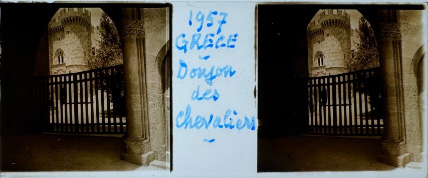 View of the Castle, Rhodes, Greece, 1957