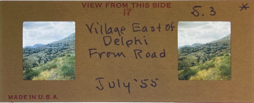 Village east of Delphi, Greece, 1955, Personal Realist