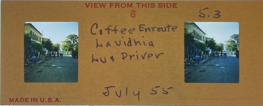 Coffee at Levidi, Arcadia,Greece, 1955, Personal Realist