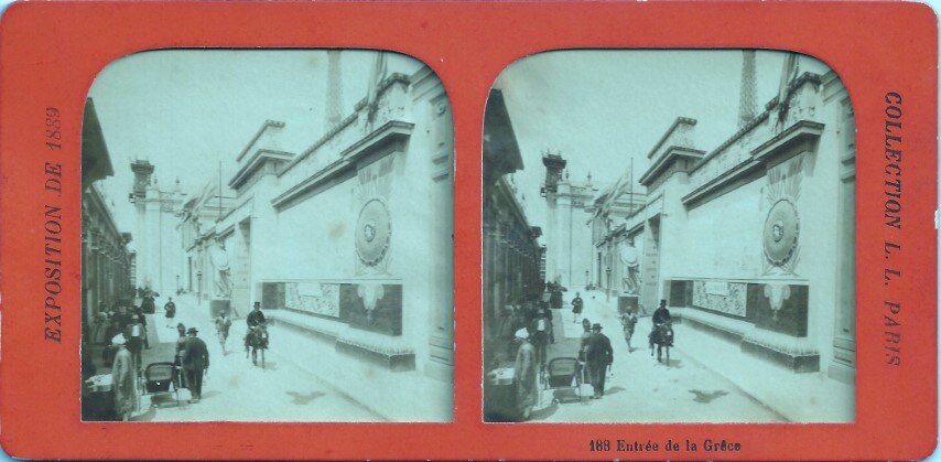 Paris Exhibition, Greek Entrance, 1889 Paris