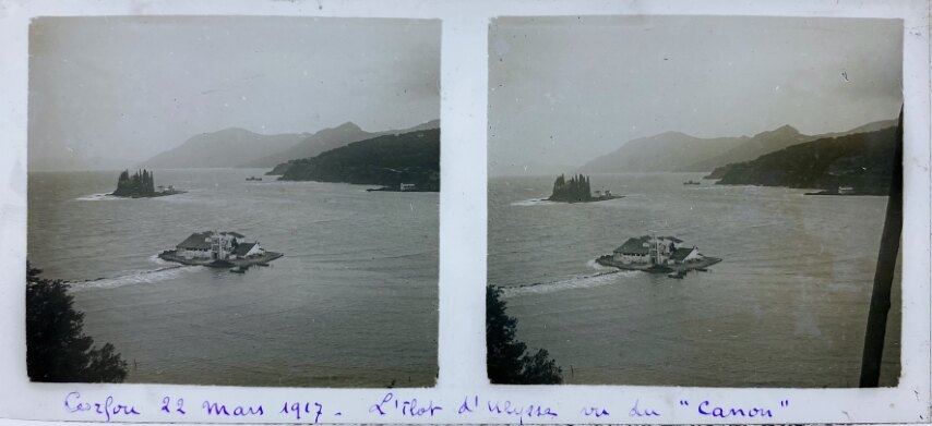 Corfu, 22 May 1917, Pontikonisi, Greece, Personal Glass