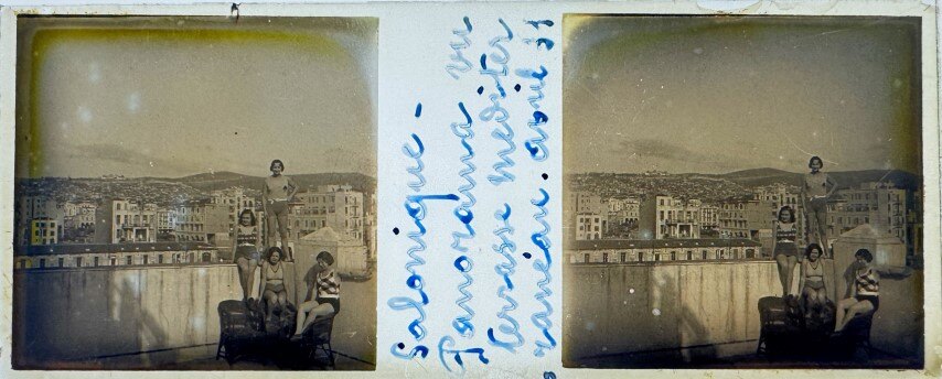 View of Thessaloniki from the hotel, 1931, Greece
