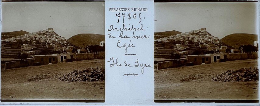 View of Siros, Greece, 1900, Verascope