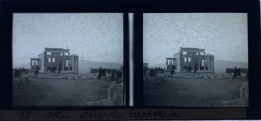 Visitors at the Acropolis, 1910, Greece