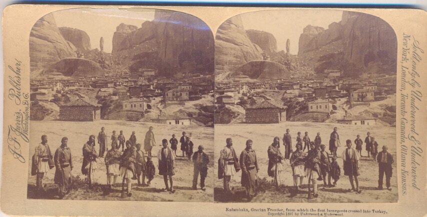 Kalambaka, Grecian Frontier, from which the first Insurgents crossed into Turkey, 1987, Greece, J.F. Jarvis