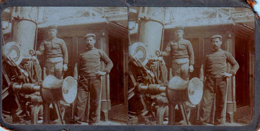 Greek Sailors on a Boat, 1930, Greece