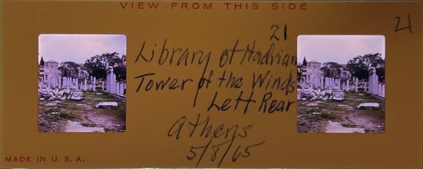 Library of Hadrian and Winds Tower 5 May 1965, Athens - Realist, Greece.jpg