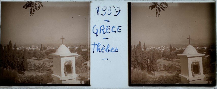 General view of Thebes, Greece, 1959