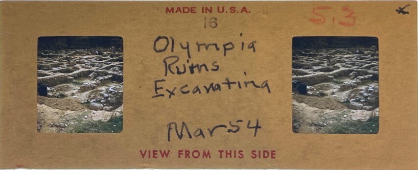 Olympia ruins 6, Greece, 1954, Personal Realist