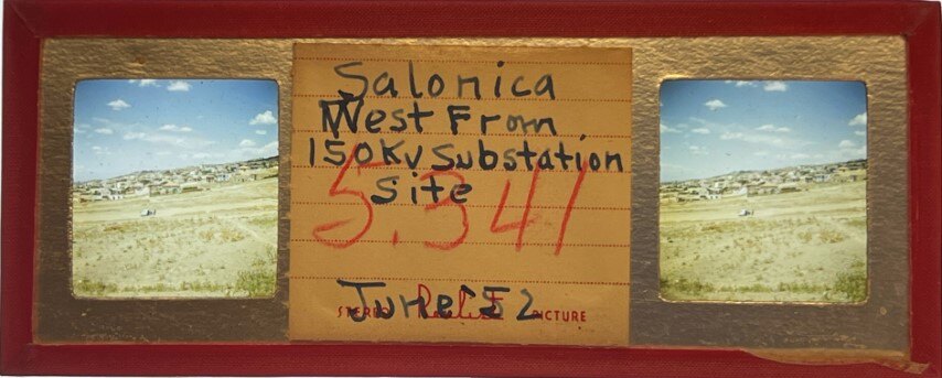 Salonica West from 150KV Substation,Greece, 1952, Personal Realist