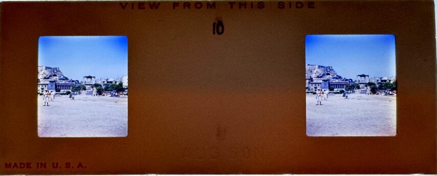 View of Adrians Arch and Acropolis, Greece, 1960