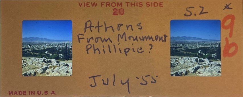 Athens from Philopappou, Greece, 1955, Personal Realist