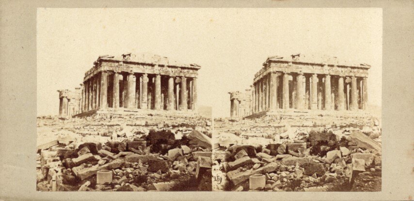 Athens Acropole from Greek Photographer 3, 1897 Constantine