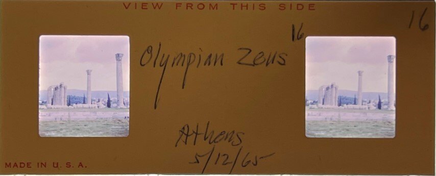 Olympian Zeus Temple 12 May 1965, Athens - Realist, Greece.jpg