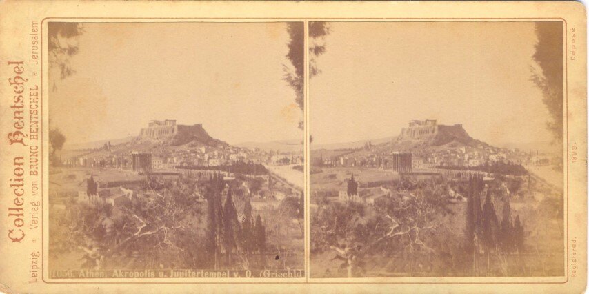 Acropolis  and Olumpian Zeus Temple from far, Athens, Bruno Hentschel
