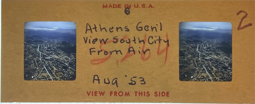 Athens General view South from Air,Greece, 1953, Personal Realist