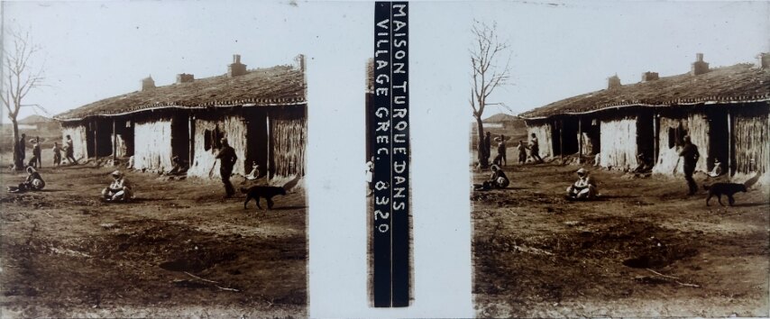 A view from a Greek village, Greece, Glass - 1918