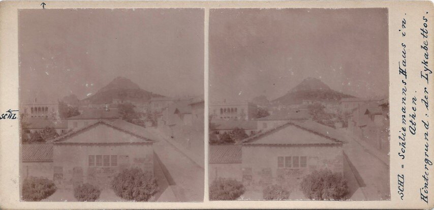 Sleeman House, Personal Paper Stereoview, 1920 Greece
