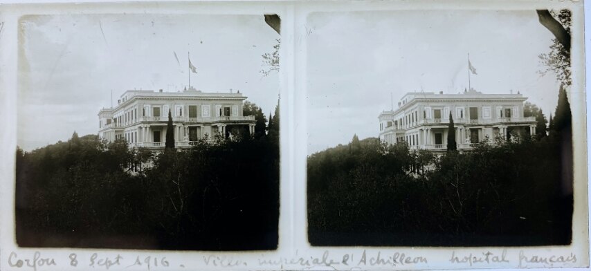 Corfu, 8 Sep 1916, Achilleion, Greece, Personal Glass