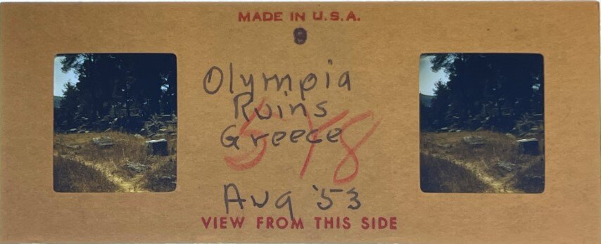 Olympia ruins 3, Greece, 1953, Personal Realist