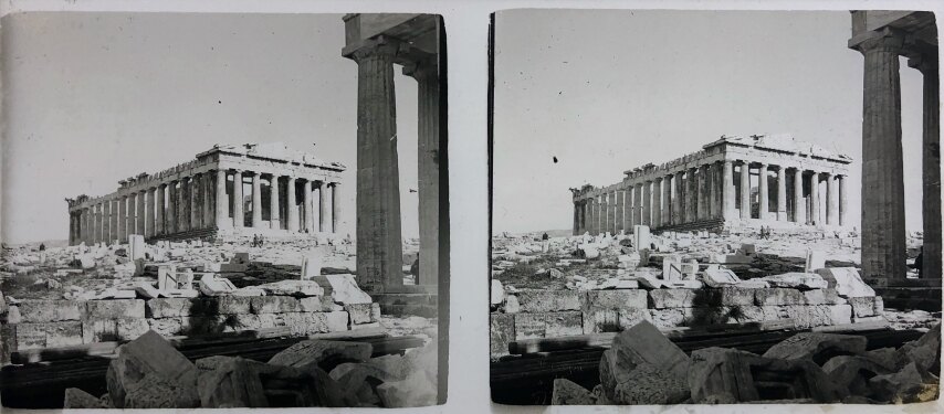 View of Acropolis and Parthenon 014, Personal Glass, 1930