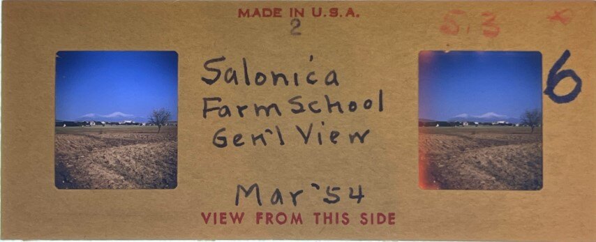 Salonica from farm School, Greece, 1954, Personal Realist