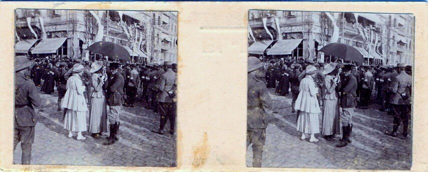 Russian troops arraving at Thessaloniki 2, Greece 30.06.1916