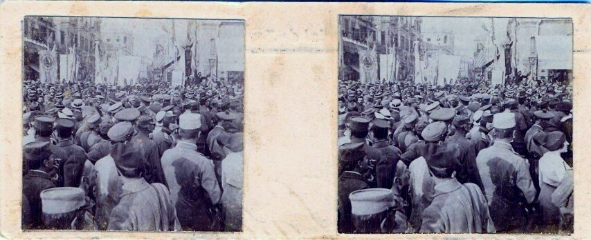 Russian troops arraving at Thessaloniki, Greece 30.06.1916