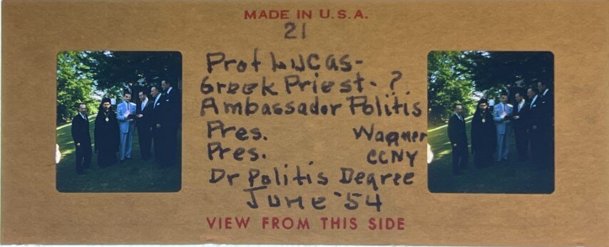 Ambassador Politis and other, Greece, 1954, Personal Realist