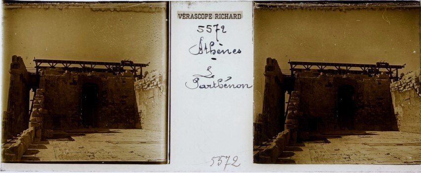Entrance to the Parthenon, Acropolis, 1930, Greece