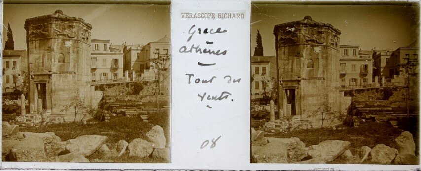 Tower of the winds, Athens, Greece, 1920