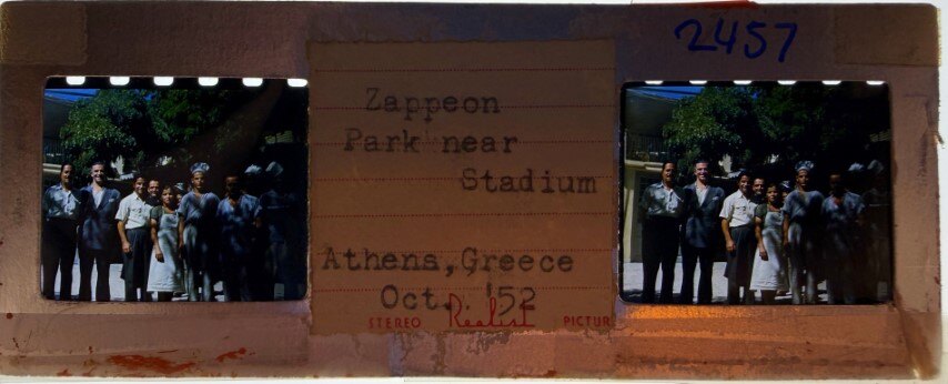 Zappeion Park near Stadium, Athens, Greece, Realist 1952