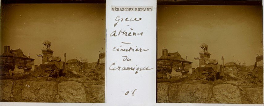 Keramikos cementery view, Athens, Greece, 1920