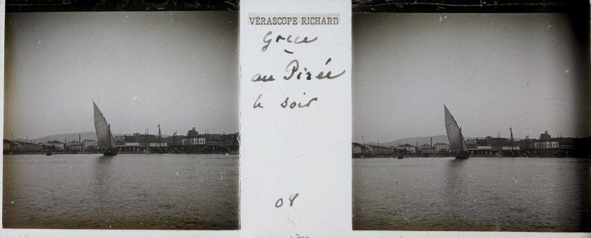 Far view of Piraeus city, Greece, 1920