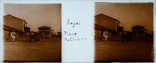The main square of Argos, 1920, Greece Greece 1920