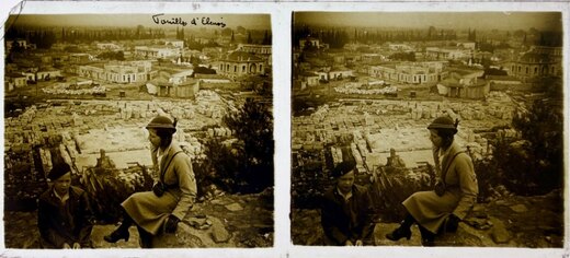 Visitors as Eleusina Site, 1930, Greece Greece 1930