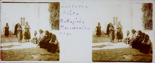 Refugees Women at Phira in Santorini, 1925, Greece Greece 1925