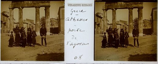Loclas in front of Agora, Athens, Greece, 1920 Greece 1920