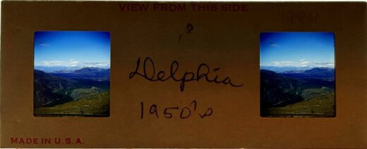 The Deplhi plane view, Greece, Realist 1952 Greece 1952